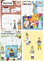 Vorschau - Stundenentwürfe - Drei Kunstideen im Set, Fertige Kunststunden Grundschule - Deckblatt