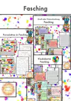 Vorschau - Arbeitsblätter - Materialpaket Fasching - Deckblatt