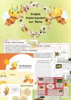 Vorschau - Arbeitsblätter - Großes Materialpaket zur Biene - Deckblatt