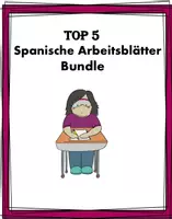 Vorschau - Arbeitsblätter - Spanishe Arbeitsblätter: Top 5 Paket @30% Rabatt! - Deckblatt