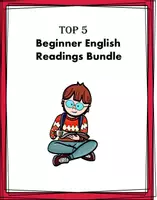 Vorschau - Arbeitsblätter - Top 5 English Readings BUNDLE for Beginners @25% off! Englishe Lektüre Paket - Deckblatt