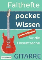 Vorschau - Unterrichtsreihen - Materialpaket Gitarre lernen | Griffe | Schlagrhythmen | Videos | Playalongs | POCKET WISSEN - Deckblatt