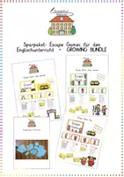 Vorschau - Arbeitsblätter - Escape Games: XXL Sparpaket - Englisch - Kl. 3-5 (Growing Bundle) - Deckblatt