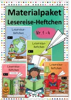 Vorschau - Arbeitsblätter - Materialpaket Lesereise-Heftchen Nr. 1-4 - Deckblatt