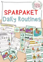 Vorschau - Arbeitsblätter - Daily Routines - SPARPAKET - Deckblatt