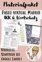 Vorschau - Arbeitsblätter - MATERIALPAKET Un paseo virtual por Madrid - IKK und Wortschatz Wegbeschreibungen - Deckblatt