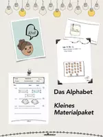 Vorschau - Arbeitsblätter - Das Alphabet kleines Materialpaket - Deckblatt