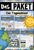 Vorschau - Arbeitsblätter - DAS PAKET - Der Tagesablauf - Deckblatt