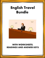 Vorschau - Arbeitsblätter - English Travel Bundle: Airport / Hotel: 8 Resources @30% off! (Englisches Paket) - Deckblatt