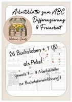 Vorschau - Arbeitsblätter - Paket: Arbeitsblätter zu allen Buchstaben (inklusive ß) - Deckblatt