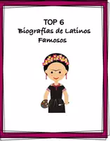 Vorschau - Arbeitsblätter - Biografías en Español de Latinos Famosos: TOP 6 Spanische Texte @30% Rabatt! - Deckblatt