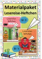 Vorschau - Arbeitsblätter - Materialpaket Lesereise-Heftchen Nr. 3 + Nr. 4 - Deckblatt