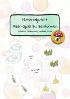 Vorschau - Spiele - GROßES PAAR-SPIEL-PAKET: Zeitformen - Präsens, Präteritum, Perfekt, Futur - Deckblatt