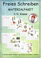 Vorschau - Arbeitsblätter - Freies Schreiben zu Bildern - Materialpaket - Deckblatt
