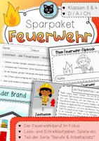 Vorschau - Unterrichtsreihen - Wachsendes SPARPAKET Feuerwehr | Kl. 3 & 4 - Deckblatt