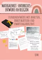 Vorschau - Stundenentwürfe - Materialpaket: Unterrichtsentwürfe Religion - Deckblatt
