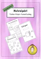 Vorschau - Arbeitsblätter - Geometriepaket: Flächenformen und Körper für 1. und 2. Klasse - Deckblatt