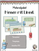 Vorschau - Fördermaterial/Inklusion - Materialpaket Messen mit dem Lineal - Deckblatt