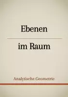 Vorschau - Präsentationen/Tafelbilder - Tafelbilder - Ebenen im Raum (Materialpaket) - Deckblatt