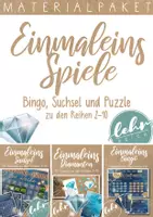 Vorschau - Spiele - Einmaleins spielerisch Üben - Puzzle - Bingo - Suchsel - Deckblatt