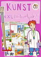 Vorschau - Stundenentwürfe - Materialpaket Kunst, XXL Sparpaket Kunst - Deckblatt