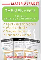 Vorschau - Arbeitsblätter - Englisch: Themenhefte - Grammatik, Wortschatz, Landeskunde - Deckblatt