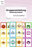 Vorschau - Anderer Materialtyp - Gruppeneinteilung Schleswig-Holstein-Version für 18, 24 und 28 SuS - Deckblatt