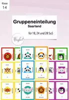Vorschau - Anderer Materialtyp - Gruppeneinteilung Saarland-Version für 18, 24 und 28 SuS - Deckblatt
