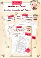 Vorschau - Arbeitsblätter - Material-Sammlung: Goethe - Iphigenie auf Tauris Sek II - Deckblatt