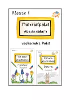 Vorschau - Arbeitsblätter - Materialpaket- Abschreibhefte Klasse 1 - Deckblatt