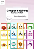 Vorschau - Anderer Materialtyp - Gruppeneinteilung Sachsen-Anhalt-Version für 18, 24 und 28 SuS - Deckblatt