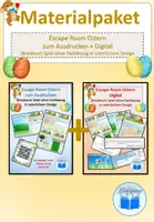 Vorschau - Spiele - Materialpaket Escape Room Breakout Ostern digital und analog - Deckblatt