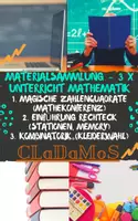 Vorschau - Stundenentwürfe - MATERIALSAMMLUNG 3x UNTERRICHTSSTUNDE MATHEMATIK - Magische Zahlenquadrate (Mathekonferenz), Einführung Rechteck (Stationen, Memory), Kombinatorik (Kleiderwahl) - Deckblatt