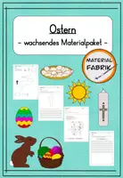 Vorschau - Arbeitsblätter - Wachsendes Sparpaket zum Thema "Ostern" - Deckblatt