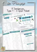 Vorschau - Stundenentwürfe - If Clauses / Conditional (If Sentences) Typ 1-3 *SPARPAKET* - Deckblatt