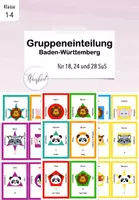 Vorschau - Anderer Materialtyp - Gruppeneinteilung Baden-Württemberg-Version für 18, 24 und 28 SuS - Deckblatt