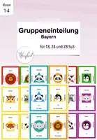 Vorschau - Anderer Materialtyp - Gruppeneinteilung Bayern-Version für 18, 24 und 28 SuS - Deckblatt