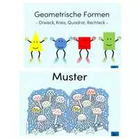 Vorschau - Test - Materialpaket zu geometrischen Formen und Muster - Deckblatt