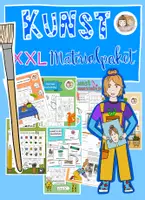 Vorschau - Stundenentwürfe - XXL Sparpaket Kunst, Materialpaket Kunst - Deckblatt