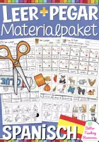 Vorschau - Arbeitsblätter - Spanisch Materialpaket Arbeitsblätter Leer y pegar - Deckblatt