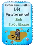 Vorschau - Stundenentwürfe - Paket: Escape Game Mathe Die Pirateninsel (2.+3.Klasse) - Deckblatt