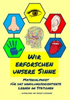 Vorschau - Stundenentwürfe - Ein Materialpaket zum Experimentieren rund um unsere fünf Sinne - Deckblatt