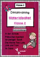 Vorschau - Arbeitsblätter - Materialpaket - Für Diktate üben - Klasse 2 - Deckblatt