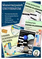 Vorschau - Arbeitsblätter - Materialpaket Universum - Deckblatt
