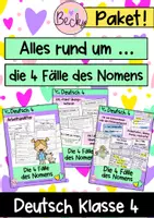 Vorschau - Arbeitsblätter - Die 4 Fälle des Nomens I Gesamtpaket - Deckblatt