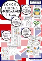 Vorschau - Arbeitsblätter - Materialpaket school things (3. Klasse) - Deckblatt