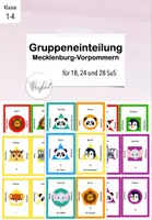 Vorschau - Anderer Materialtyp - Gruppeneinteilung Mecklenburg-Vorpommern-Version für 18, 24 und 28 SuS - Deckblatt