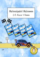 Vorschau - Arbeitsblätter - Materialpaket Malrennen komplett - Deckblatt