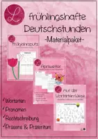 Vorschau - Arbeitsblätter - frühlingshafte Deutschstunden - Deckblatt