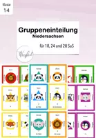 Vorschau - Anderer Materialtyp - Gruppeneinteilung Niedersachsen-Version für 18, 24 und 28 SuS - Deckblatt